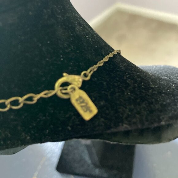 1928 Necklace & Earring Set, Green Stone - Picture 5 of 5